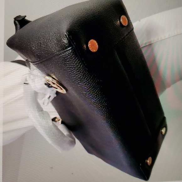 NWT Michael Kors RILEY Large Satchel Pebble Leather Tote Shoulder Black-Last One - Picture 4 of 8